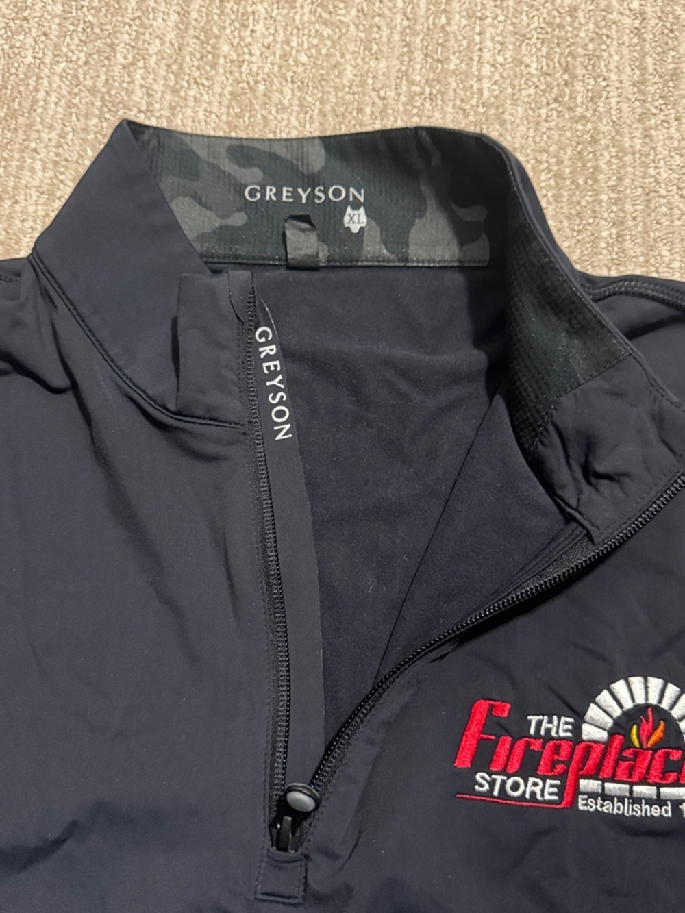 Greyson Tate Mockneck Quarter-Zip Pullover Men's XL Black Golf Performance Top - Picture 8 of 12